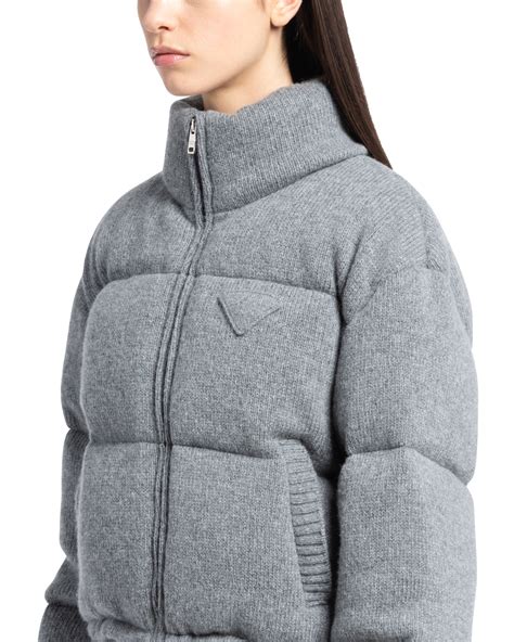 prada wool and cashmere puffer jacket|best Prada puffer jacket.